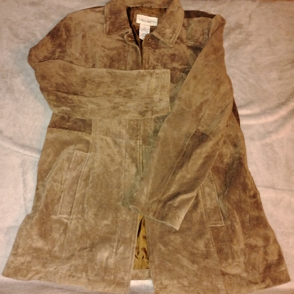 Cherokee Tan Suede Trench Coat